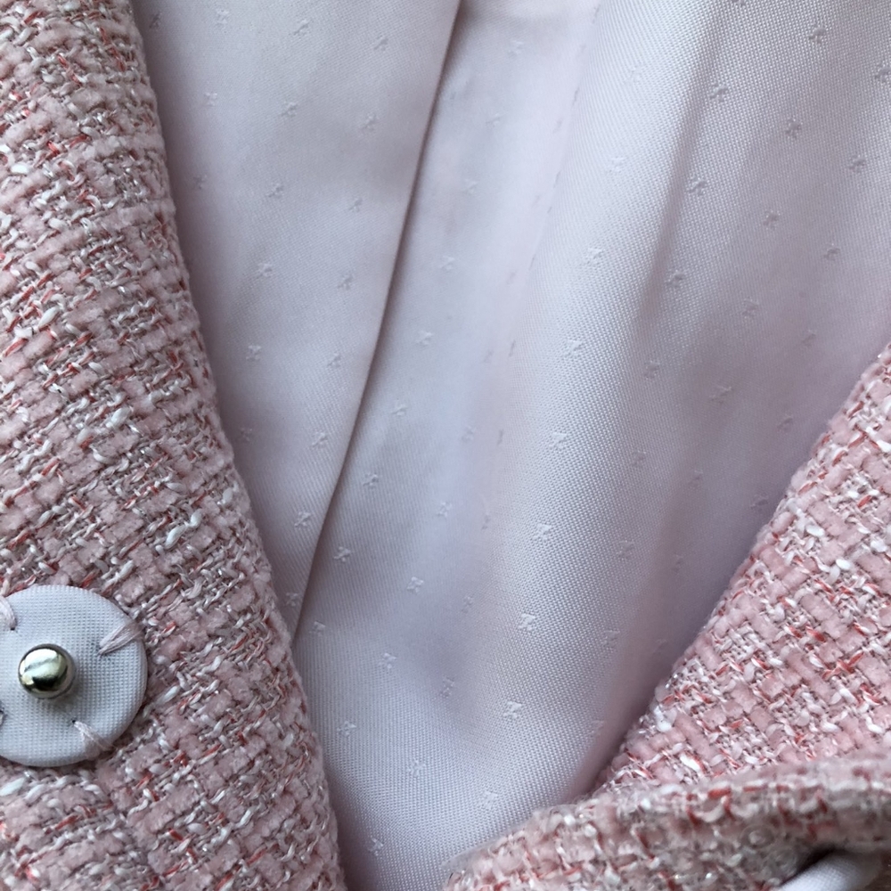 Self-Portrait Pink Boucle Midi Dress - Picture 11 of 13